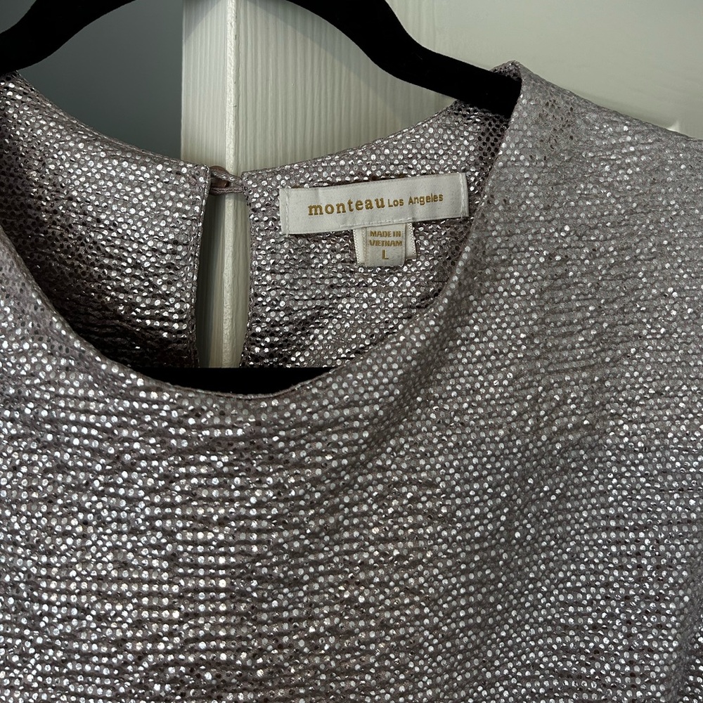 Monteau shimmer top